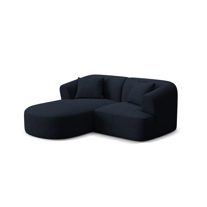 Campi 3-Sitzer Ecksofa, Linke Seite, aus Strukturierter Stoff in Königsblau (Moly 79), 180x156x70 cm von Cosmopolitan Design – Bild 3