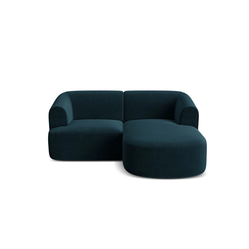 Campi 3-Sitzer Ecksofa, Rechte Seite, aus Samt in Tiefes Petrol (Vogue 13), 180x156x70 cm von Cosmopolitan Design – Bild 5