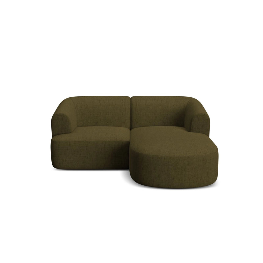 Campi 3-Sitzer Ecksofa, Rechte Seite, aus Strukturierter Stoff in Grün (Moly 38), 180x156x70 cm von Cosmopolitan Design – Bild 4