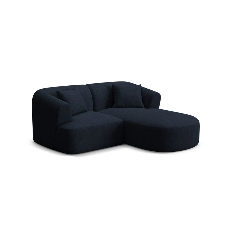 Campi 3-Sitzer Ecksofa, Rechte Seite, aus Strukturierter Stoff in Königsblau (Moly 79), 180x156x70 cm von Cosmopolitan Design – Bild 3