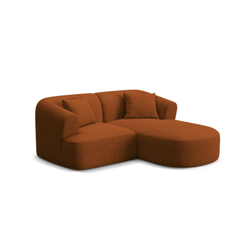 Campi 3-Sitzer Ecksofa, Rechte Seite, aus Strukturierter Stoff in Ziegelstein (Moly 54), 180x156x70 cm von Cosmopolitan Design – Bild 3