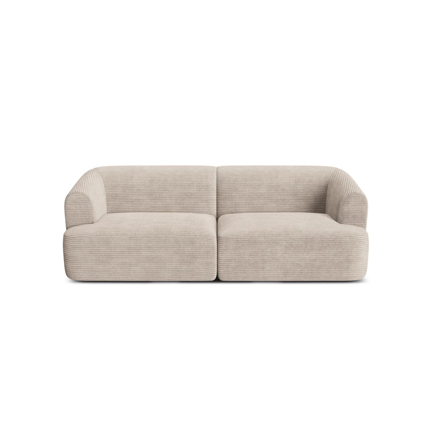 Campi 3-Sitzer Sofa aus Cord in Cappuccino (Lincoln 09D), 220x90x70 cm von Cosmopolitan Design – Bild 4