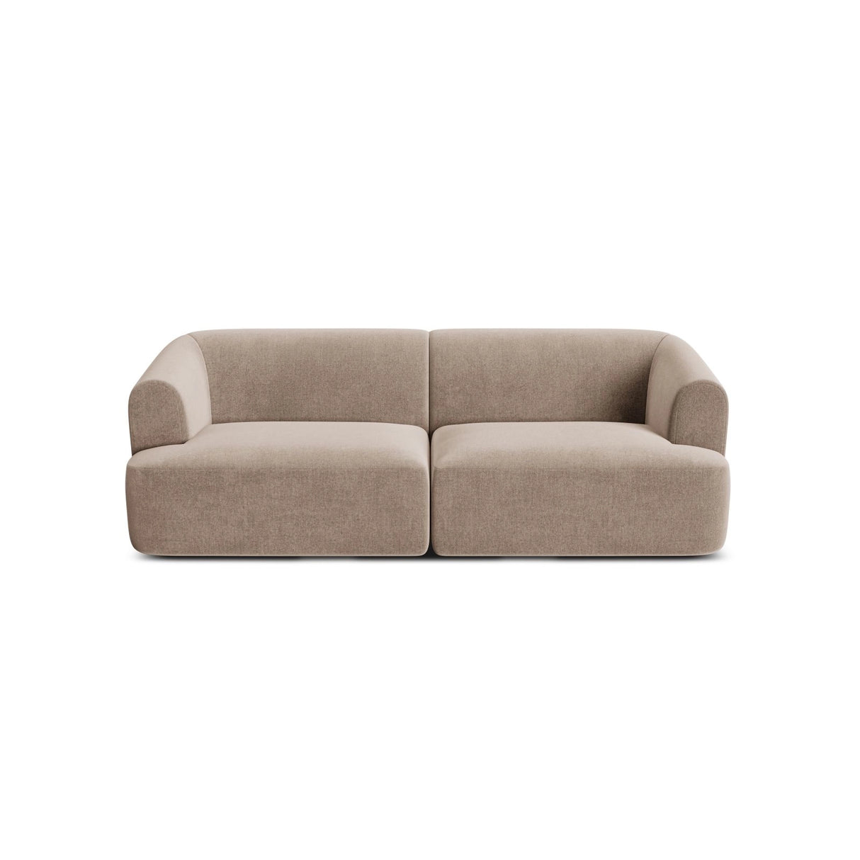 Campi 3-Sitzer Sofa aus Samt in Dunkelbeige (Vogue 3), 220x90x70 cm von Cosmopolitan Design – Bild 4