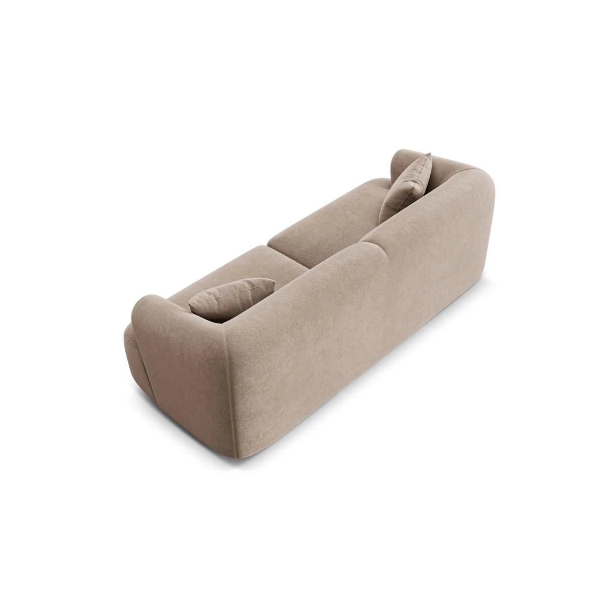 Campi 3-Sitzer Sofa aus Samt in Dunkelbeige (Vogue 3), 220x90x70 cm von Cosmopolitan Design – Bild 5