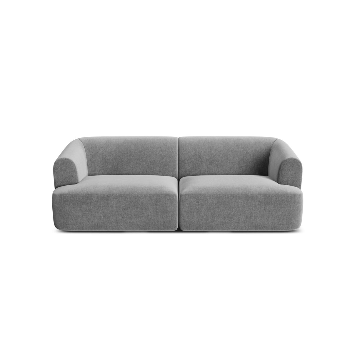 Campi 3-Sitzer Sofa aus Samt in Grau (Vogue 15), 220x90x70 cm von Cosmopolitan Design – Bild 4