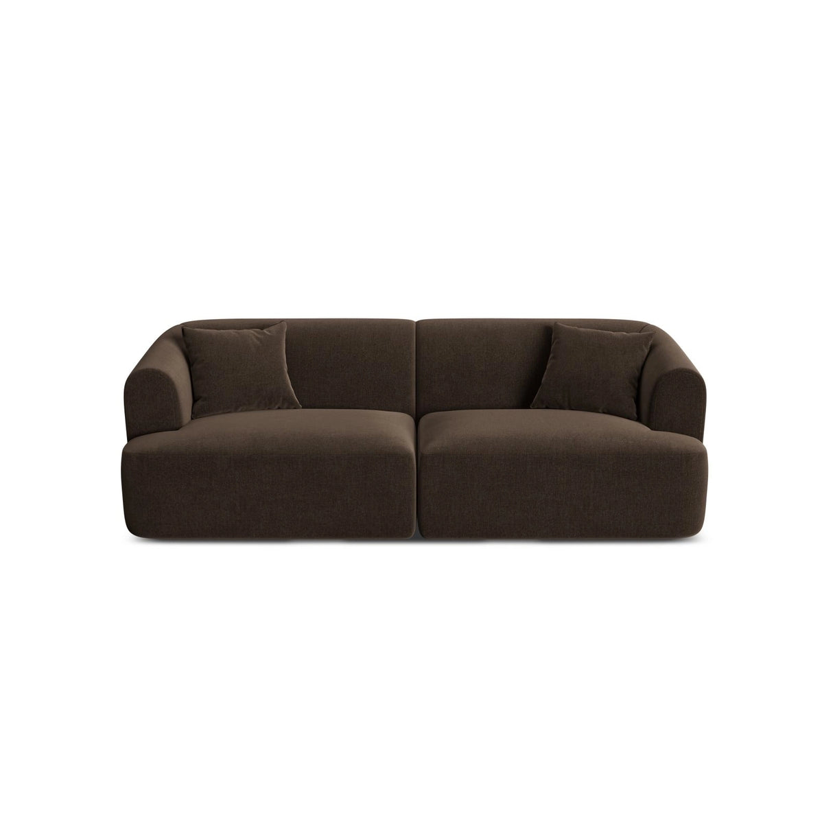 Campi 3-Sitzer Sofa aus Samt in Schokolade (Vogue 6), 220x90x70 cm von Cosmopolitan Design – Bild 1