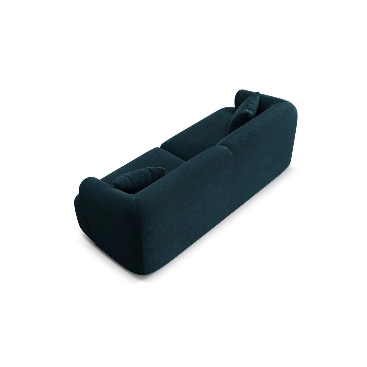 Campi 3-Sitzer Sofa aus Samt in Tiefes Petrol (Vogue 13), 220x90x70 cm von Cosmopolitan Design – Bild 5