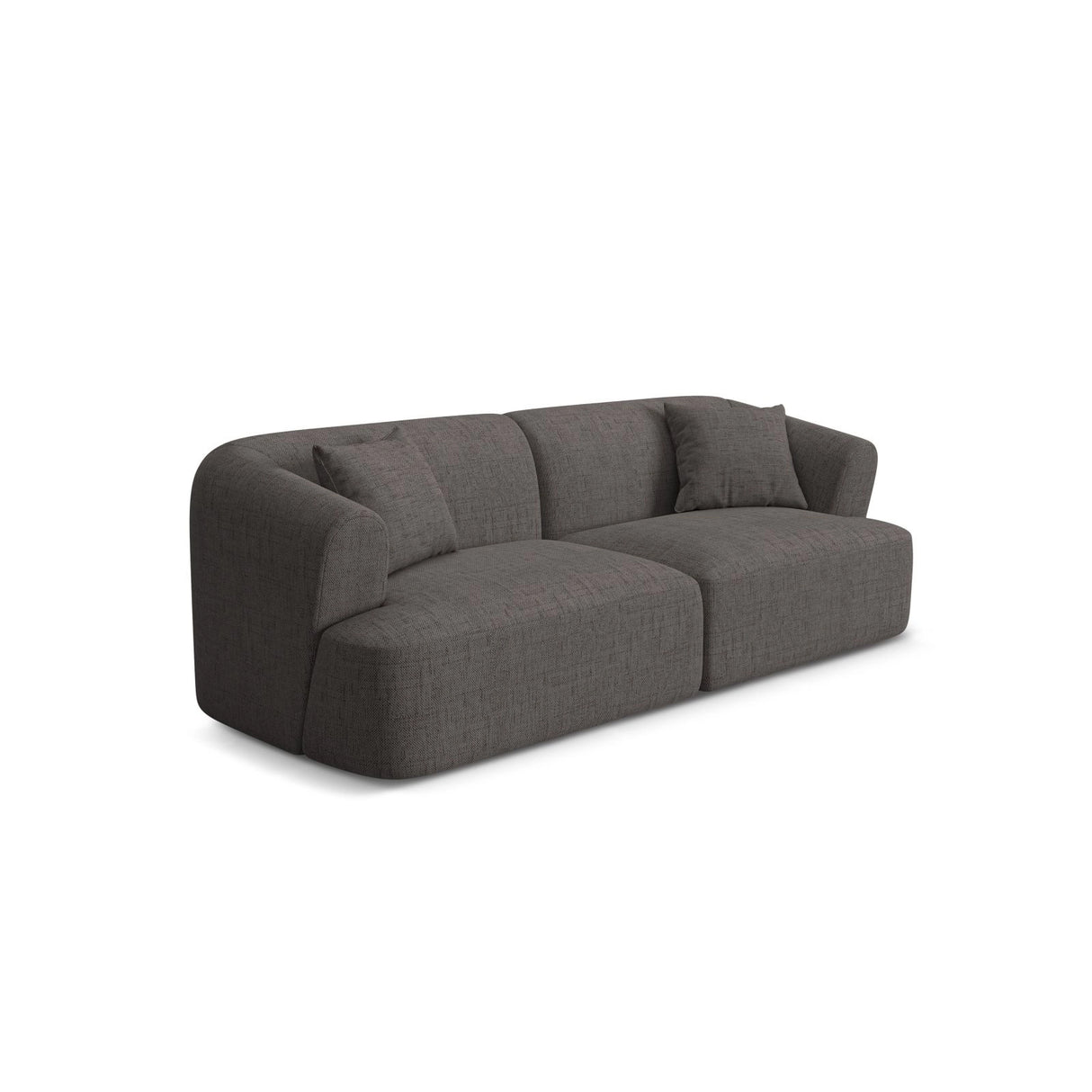 Campi 3-Sitzer Sofa aus Strukturierter Stoff in Grau (Moly 85), 220x90x70 cm von Cosmopolitan Design – Bild 3