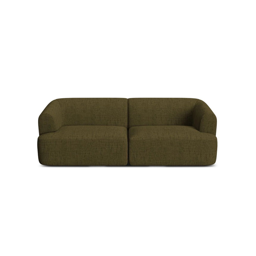 Campi 3-Sitzer Sofa aus Strukturierter Stoff in Grün (Moly 38), 220x90x70 cm von Cosmopolitan Design – Bild 4