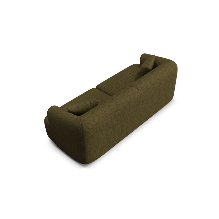 Campi 3-Sitzer Sofa aus Strukturierter Stoff in Grün (Moly 38), 220x90x70 cm von Cosmopolitan Design – Bild 5