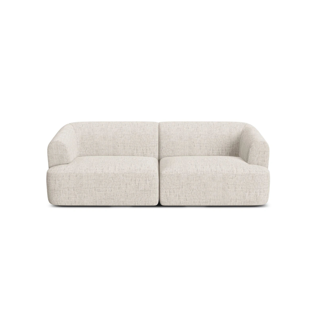 Campi 3-Sitzer Sofa aus Strukturierter Stoff in Hellbeige (Moly 02), 220x90x70 cm von Cosmopolitan Design – Bild 4