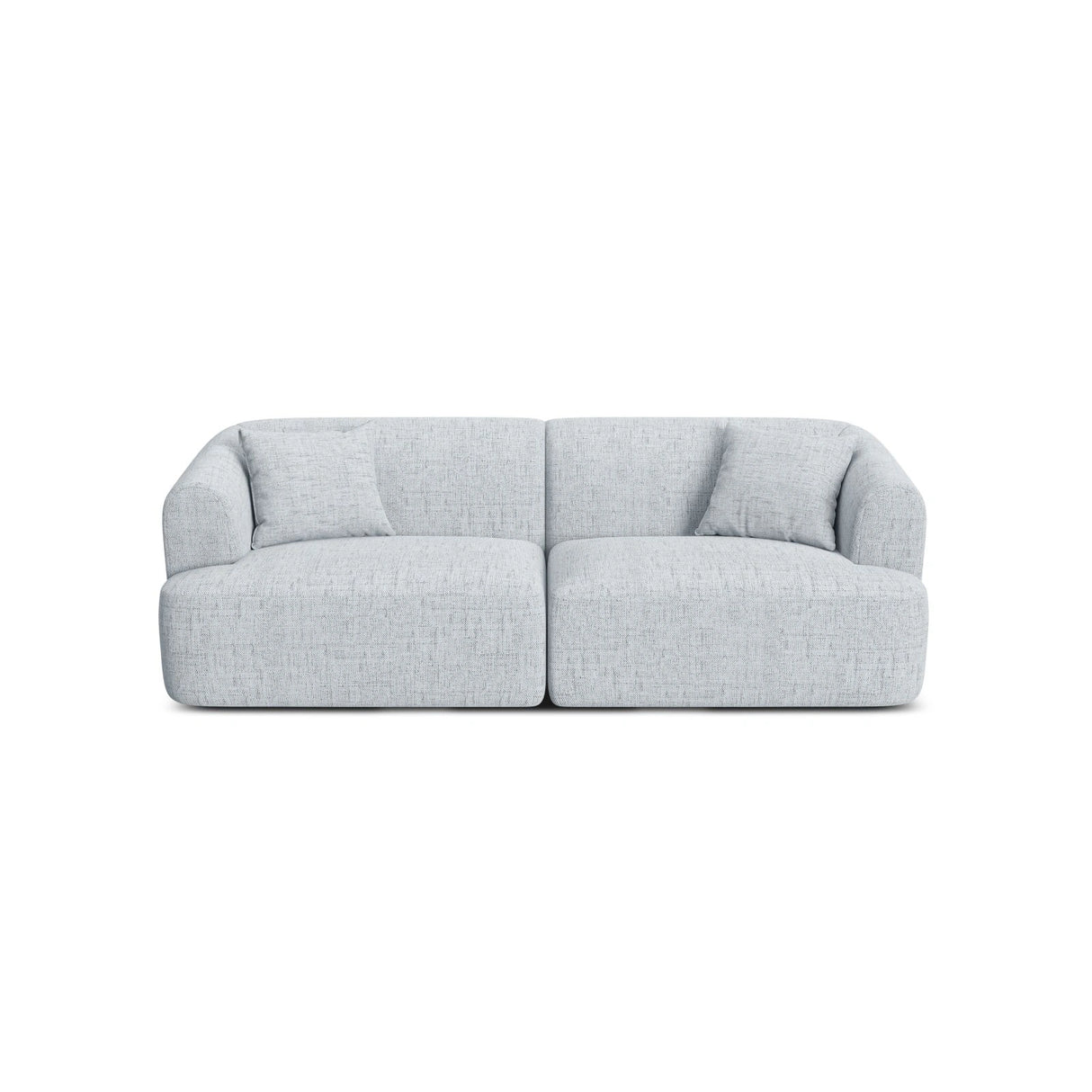 Campi 3-Sitzer Sofa aus Strukturierter Stoff in Hellgrau (Moly 70), 220x90x70 cm von Cosmopolitan Design – Bild 1
