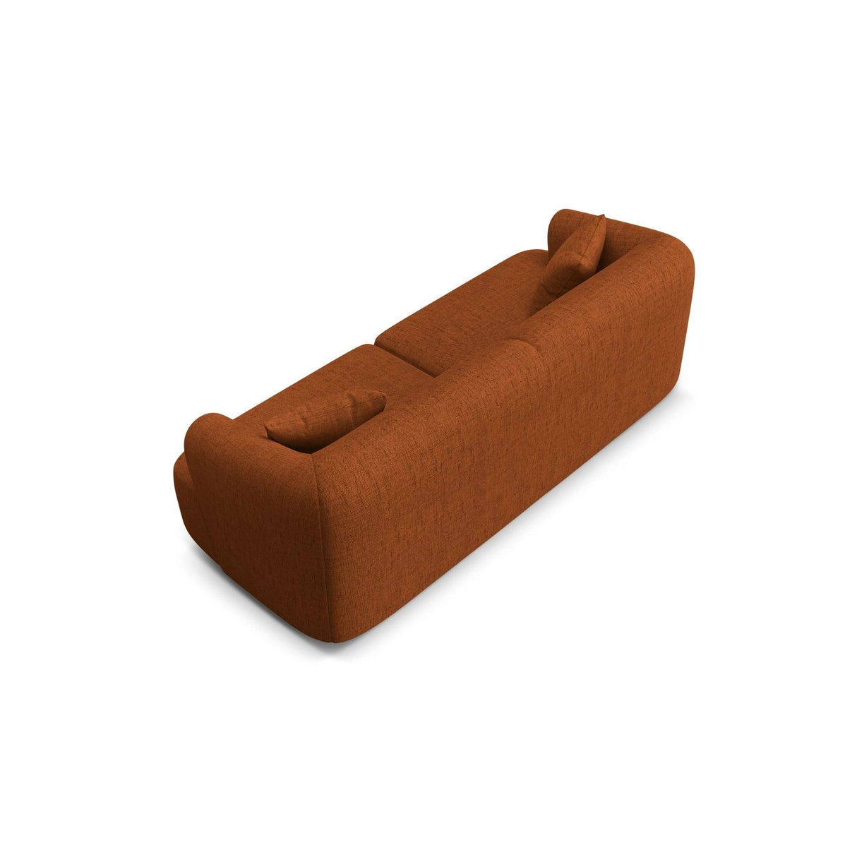 Campi 3-Sitzer Sofa aus Strukturierter Stoff in Ziegelstein (Moly 54), 220x90x70 cm von Cosmopolitan Design – Bild 5