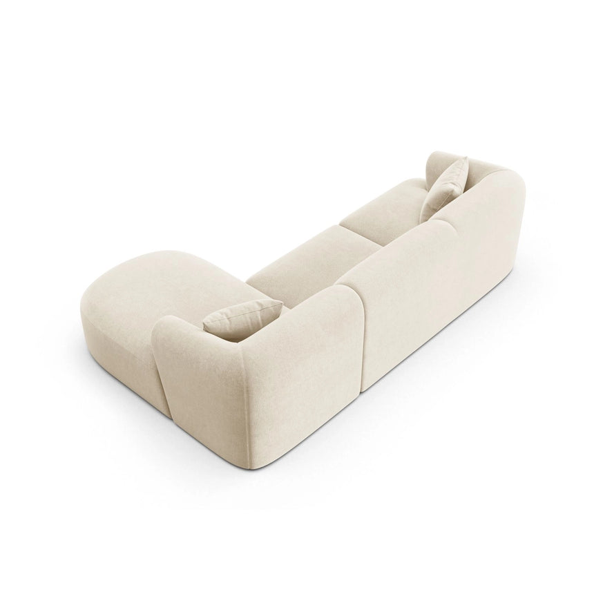 Campi 4-Sitzer Ecksofa, Rechte Seite, aus Samt, Cord oder Strukturstoff, 256x156x70 cm von Cosmopolitan Design – Bild 6