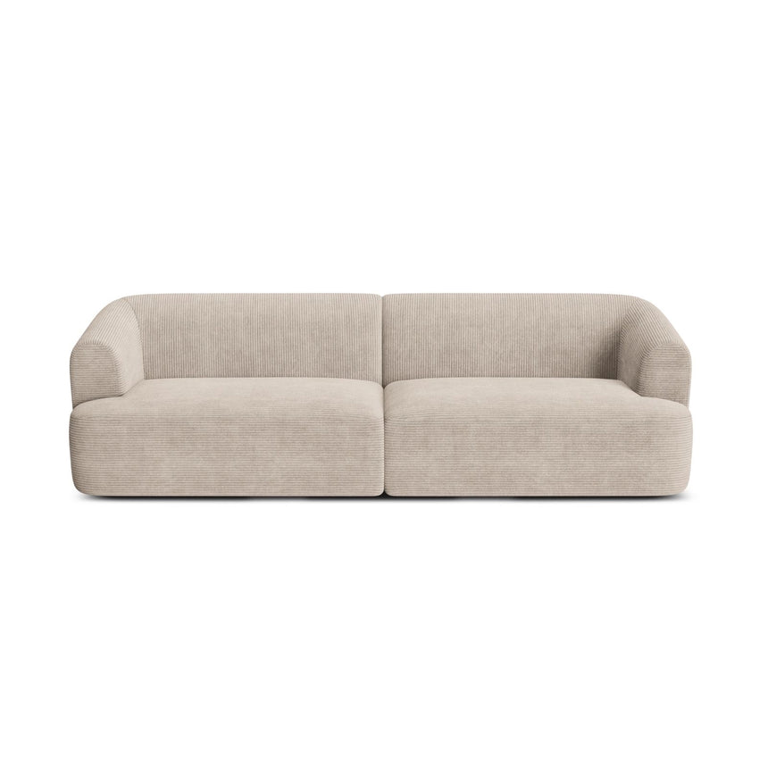 Campi 4-Sitzer Sofa aus Cord in Cappuccino (Lincoln 09D), 255x90x70 cm von Cosmopolitan Design – Bild 5