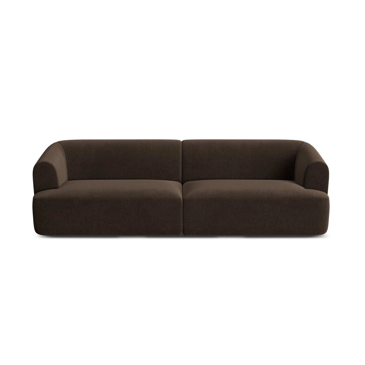 Campi 4-Sitzer Sofa aus Samt in Schokolade (Vogue 6), 255x90x70 cm von Cosmopolitan Design – Bild 5