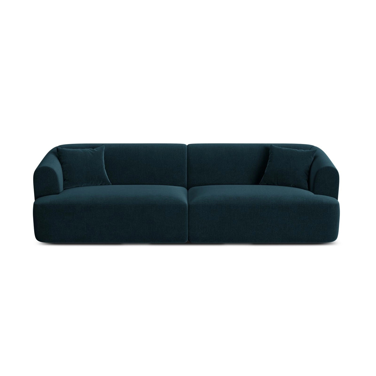 Campi 4-Sitzer Sofa aus Samt in Tiefes Petrol (Vogue 13), 255x90x70 cm von Cosmopolitan Design – Bild 1