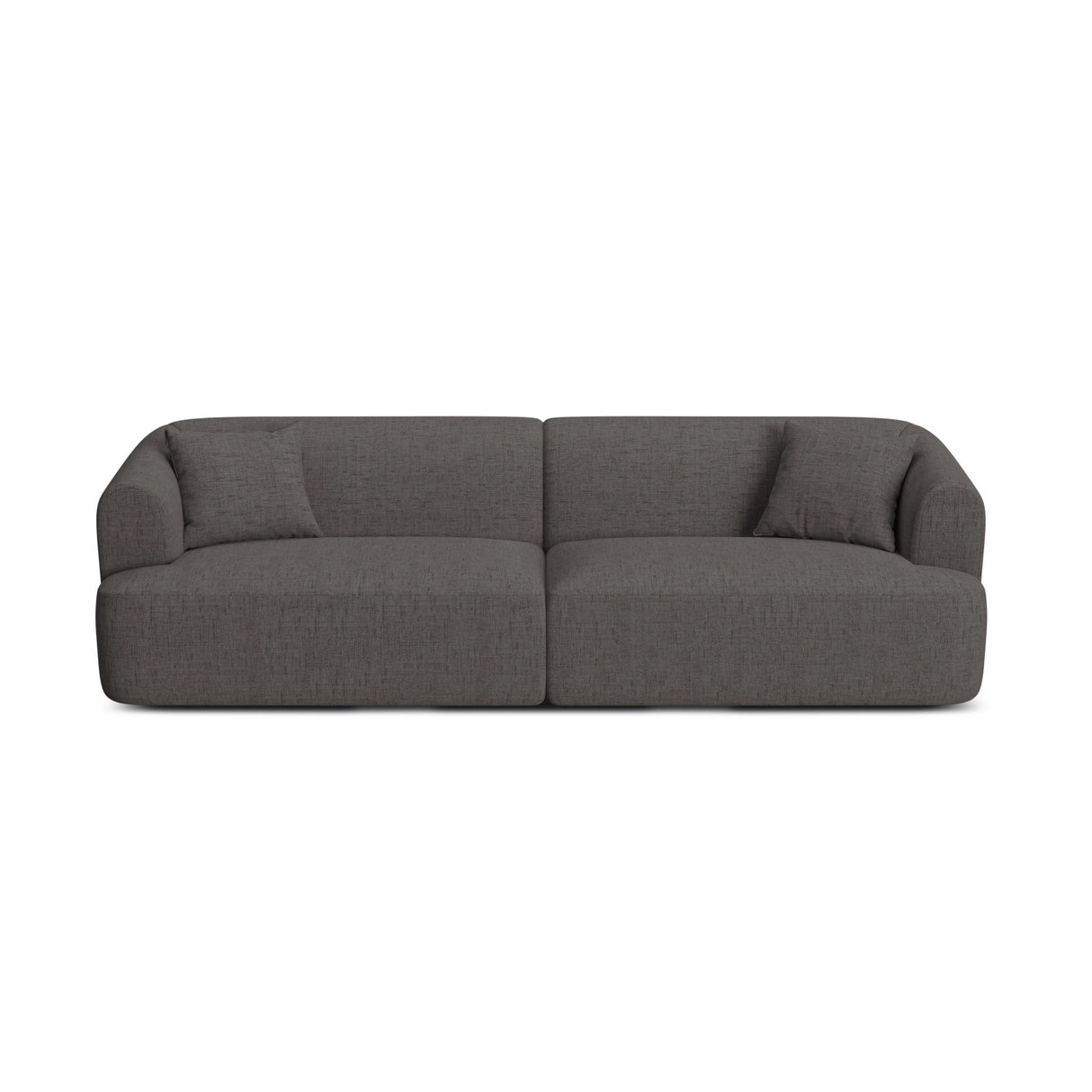 Campi 4-Sitzer Sofa aus Strukturierter Stoff in Grau (Moly 85), 255x90x70 cm von Cosmopolitan Design – Bild 1
