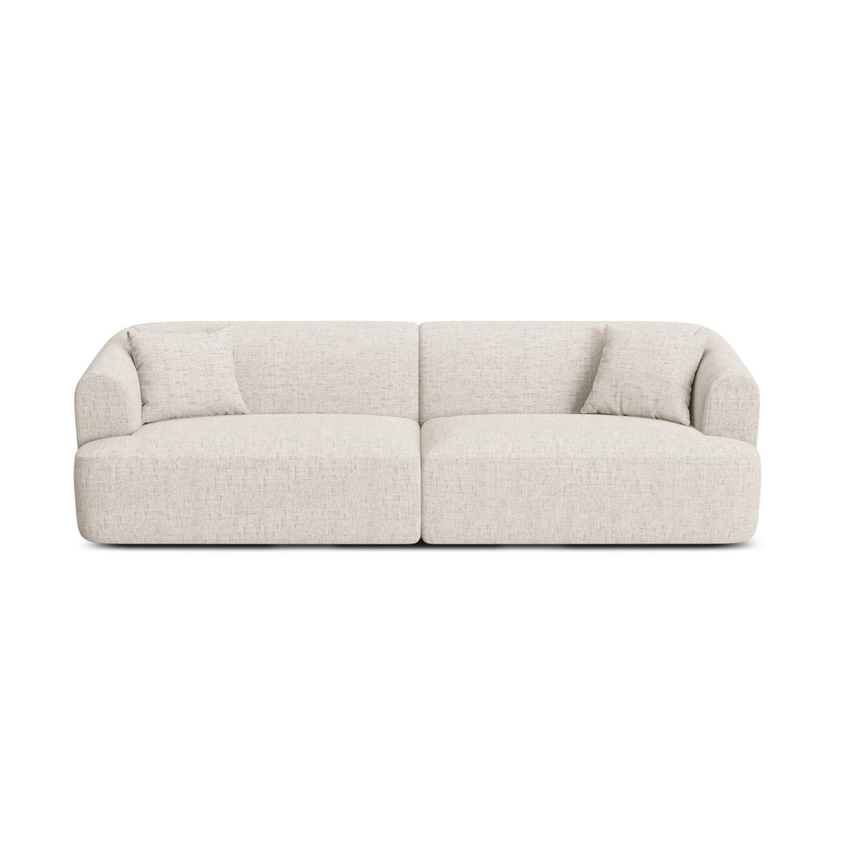 Campi 4-Sitzer Sofa aus Strukturierter Stoff in Hellbeige (Moly 02), 255x90x70 cm von Cosmopolitan Design – Bild 1