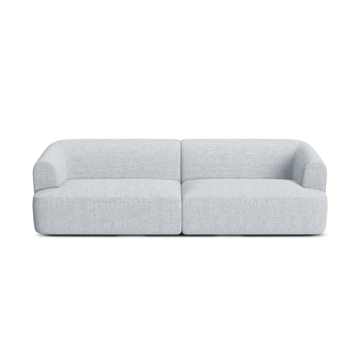 Campi 4-Sitzer Sofa aus Strukturierter Stoff in Hellgrau (Moly 70), 255x90x70 cm von Cosmopolitan Design – Bild 5