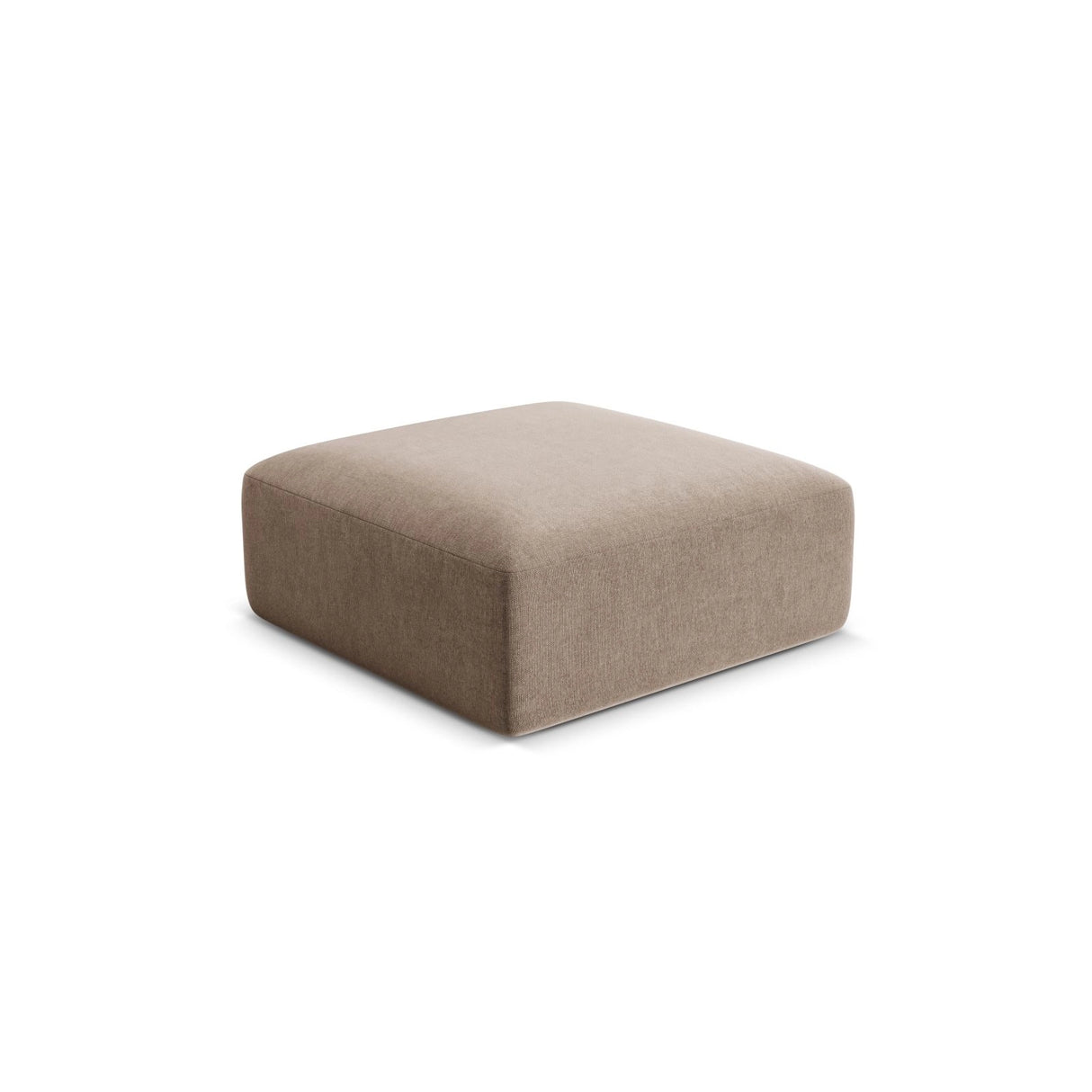 Campi Pouf aus Samt in Dunkelbeige (Vogue 3), 90x90x40 cm von Cosmopolitan Design – Bild 4