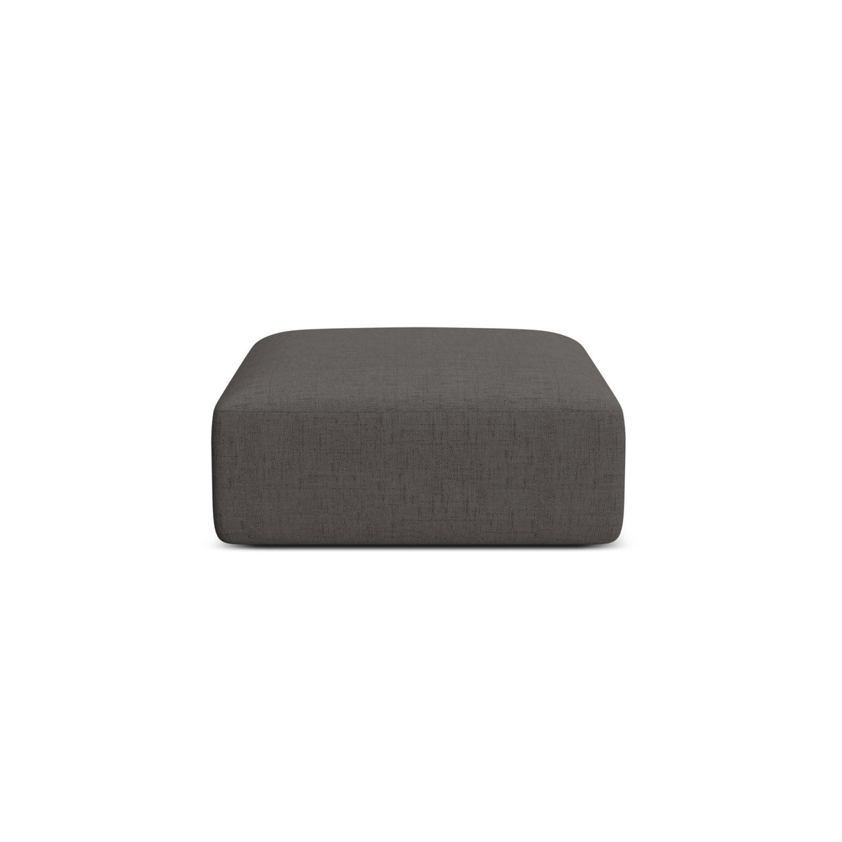Campi Pouf aus Strukturierter Stoff in Grau (Moly 85), 90x90x40 cm von Cosmopolitan Design – Bild 1