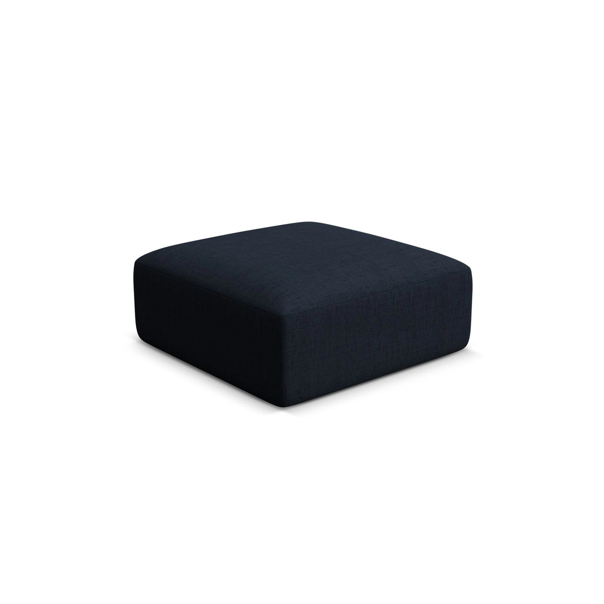 Campi Pouf aus Strukturierter Stoff in Königsblau (Moly 79), 90x90x40 cm von Cosmopolitan Design – Bild 3