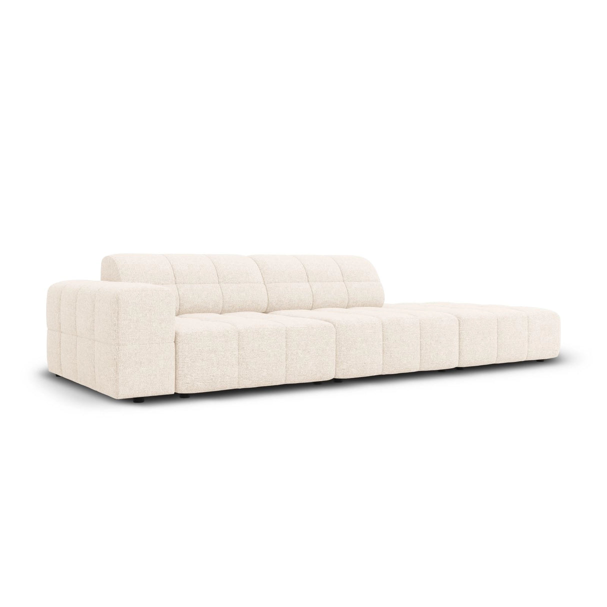 Chicago 3-Sitzer Sofa, Rechtsseitig, aus Chenille, 262x102x70 cm von Cosmopolitan Design – Bild 3