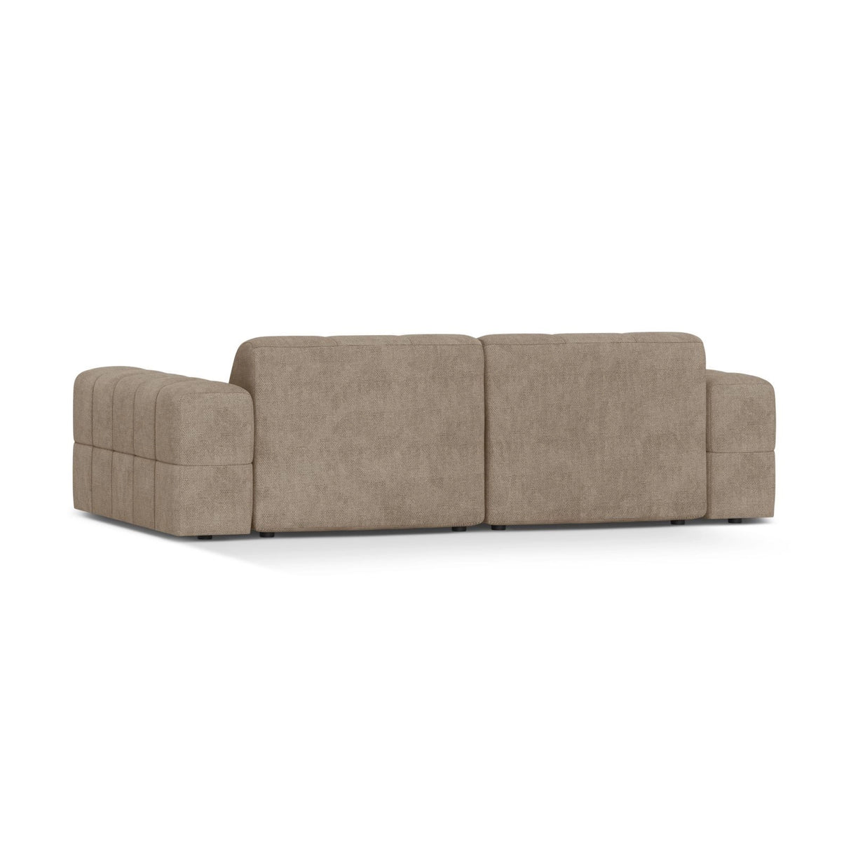 Chicago 3-Sitzer Sofa aus Chenille in Dunkelbeige (Eden 4 Beige), 212x102 cm von Cosmopolitan Design – Bild 4