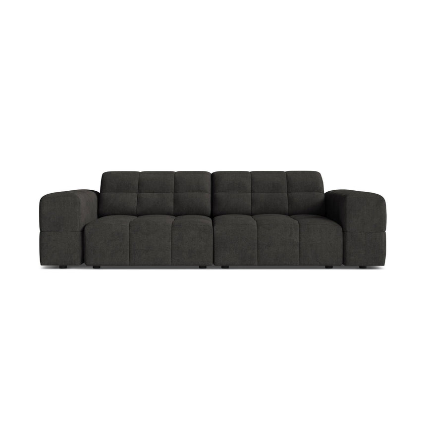 Chicago 3-Sitzer Sofa aus Chenille in Dunkelgrau (Eden 20 Graphite), 212x102 cm von Cosmopolitan Design – Bild 1