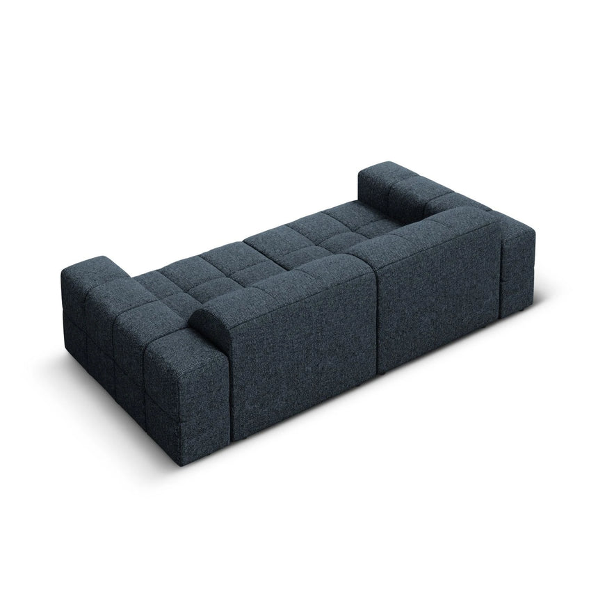 Chicago 3-Sitzer Sofa aus Chenille in Königsblau (Haga 86), 204x102x70 cm von Cosmopolitan Design – Bild 5