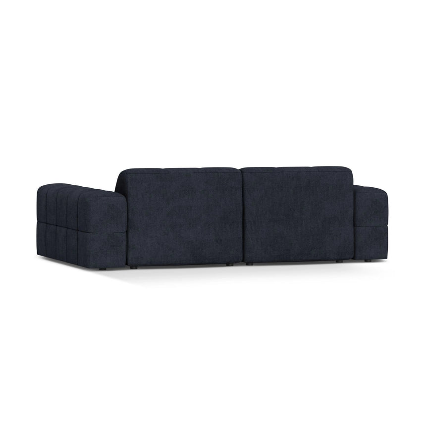 Chicago 3-Sitzer Sofa aus Chenille in Marineblau (Eden 16 Deep Blue), 212x102 cm von Cosmopolitan Design – Bild 4