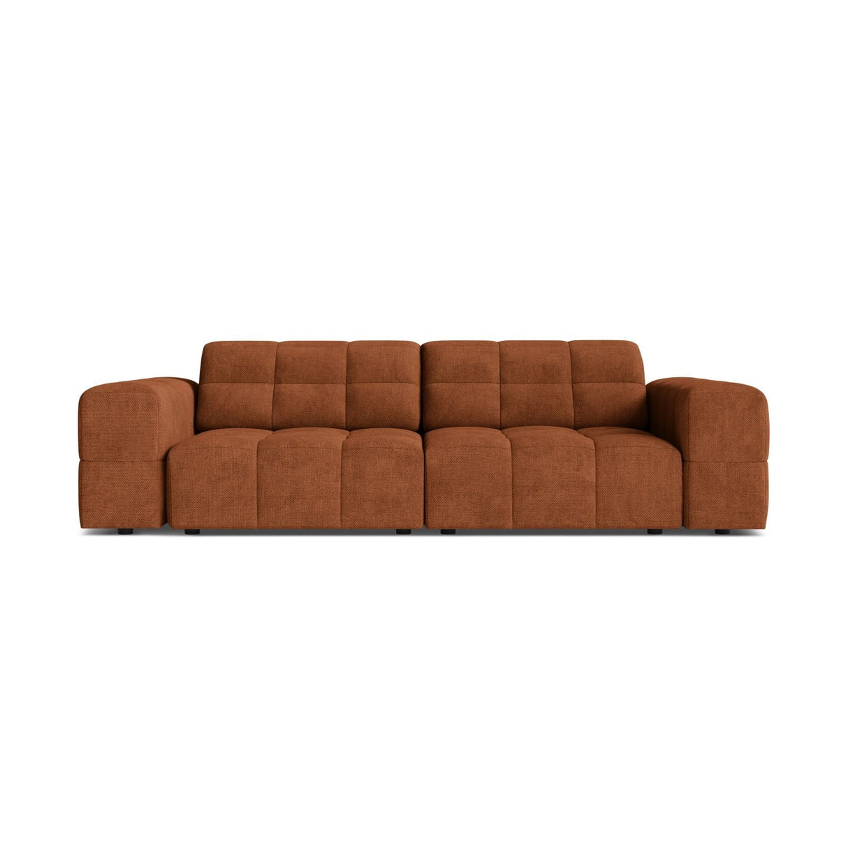 Chicago 3-Sitzer Sofa aus Chenille in Ziegel (Eden 10 Terra), 212x102 cm von Cosmopolitan Design – Bild 1