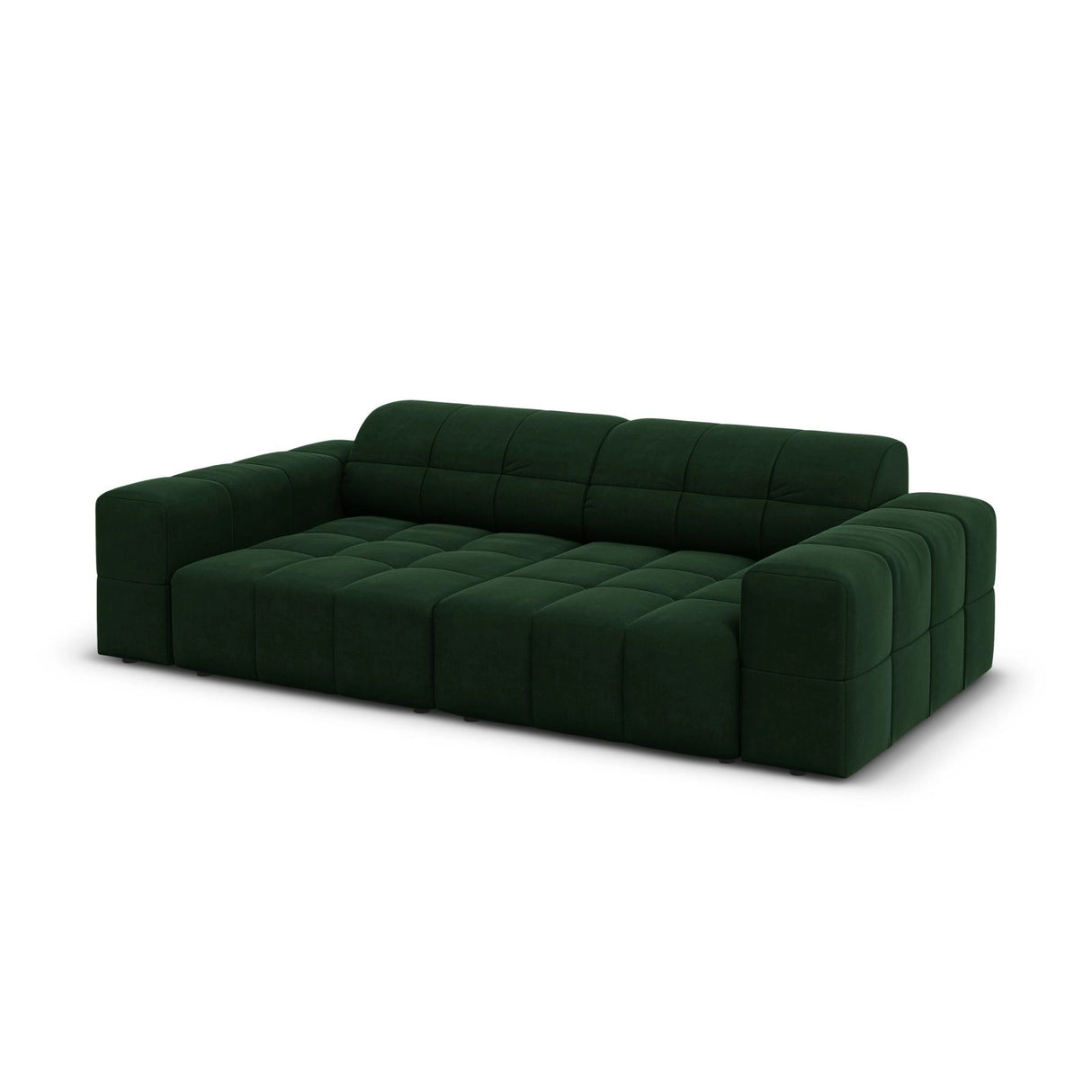 Chicago 3-Sitzer Sofa aus Samt in Flaschengrün (Bluvel 78), 204x102x70 cm von Cosmopolitan Design – Bild 4
