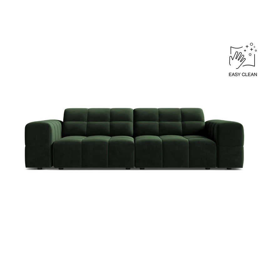 Chicago 3-Sitzer Sofa aus Samt in Flaschengrün (Venus 2940), 212x102 cm von Cosmopolitan Design – Bild 1
