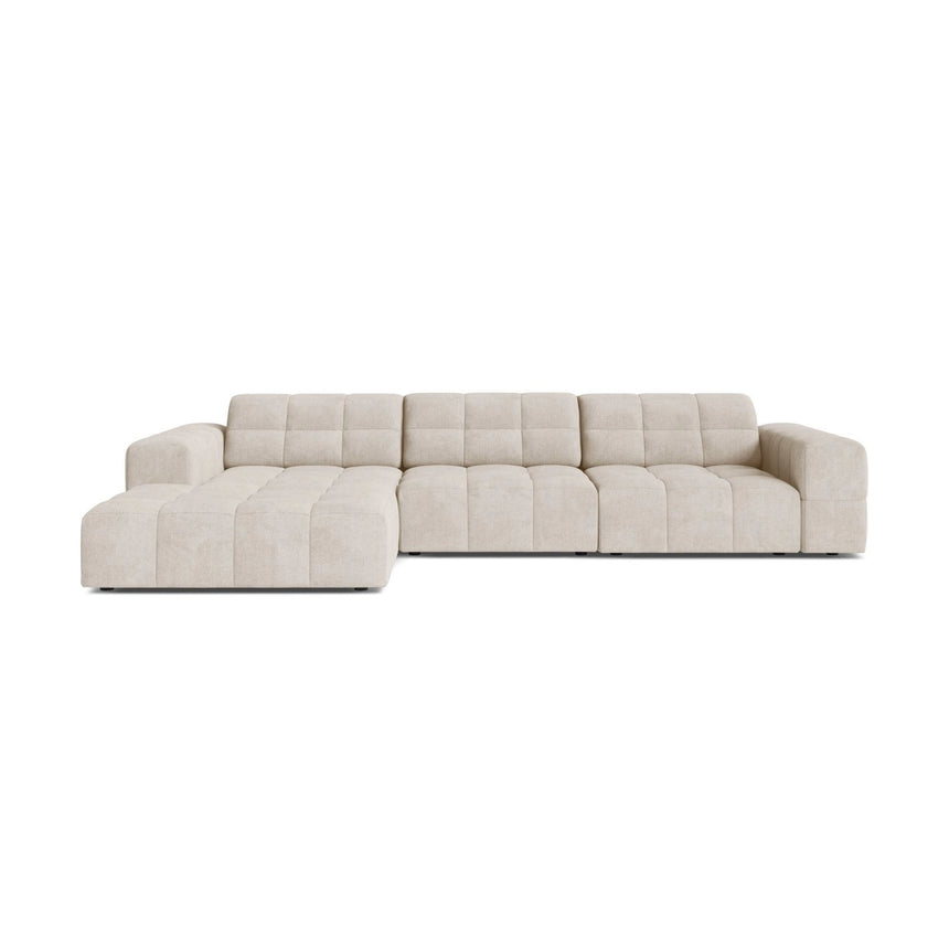 Chicago 4-Sitzer Ecksofa, Linke Seite, aus Samt oder Chenille, 294x167 cm von Cosmopolitan Design – Bild 1