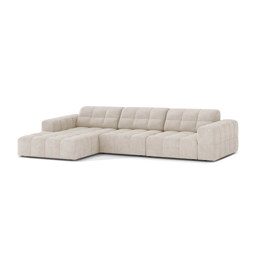 Chicago 4-Sitzer Ecksofa, Linke Seite, aus Samt oder Chenille, 294x167 cm von Cosmopolitan Design – Bild 3