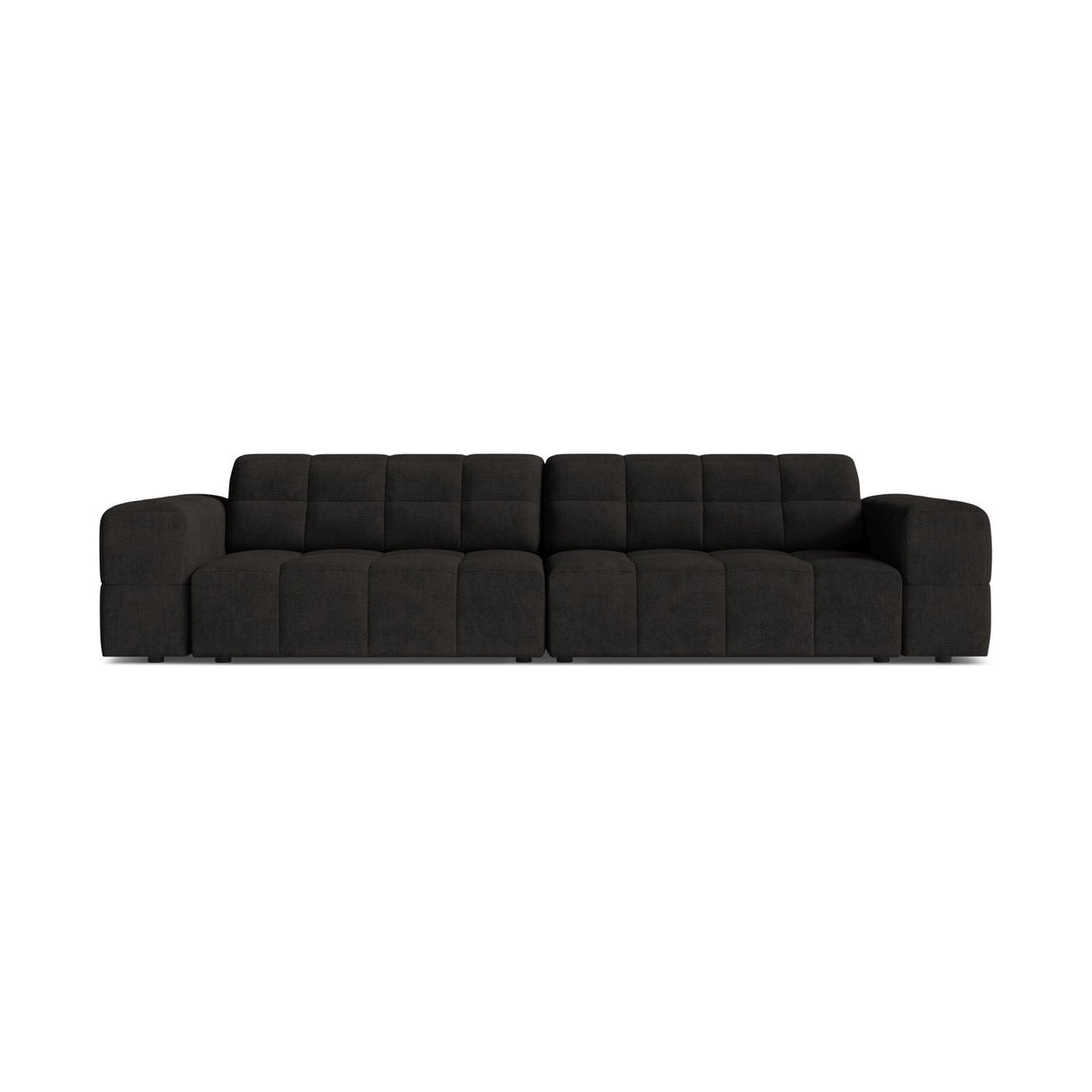 Chicago 4-Sitzer Sofa aus Chenille in Anthrazit (Eden 21 Black), 252x102 cm von Cosmopolitan Design – Bild 1