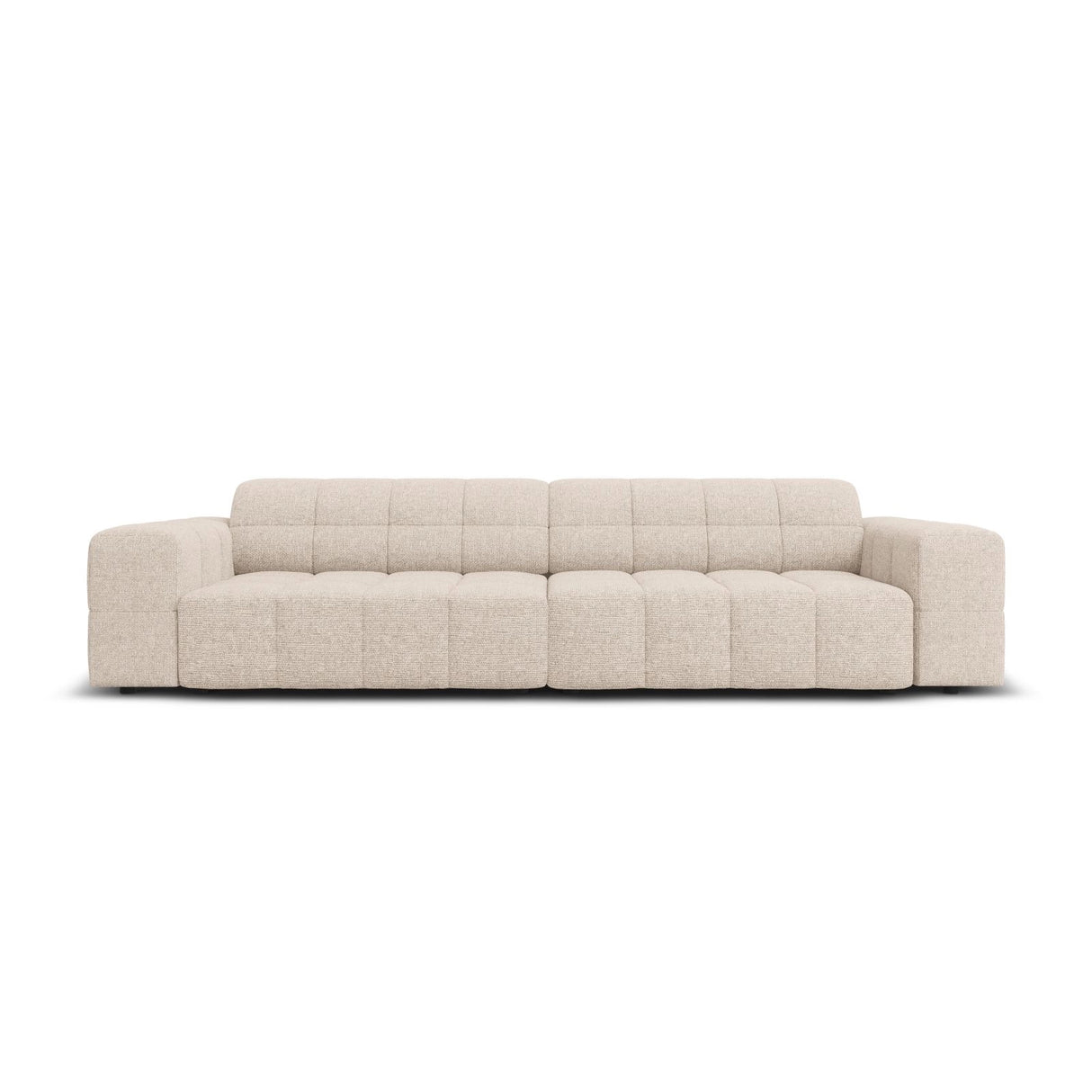 Chicago 4-Sitzer Sofa aus Chenille in Beige (Haga 30), 244x102x70 cm von Cosmopolitan Design – Bild 1