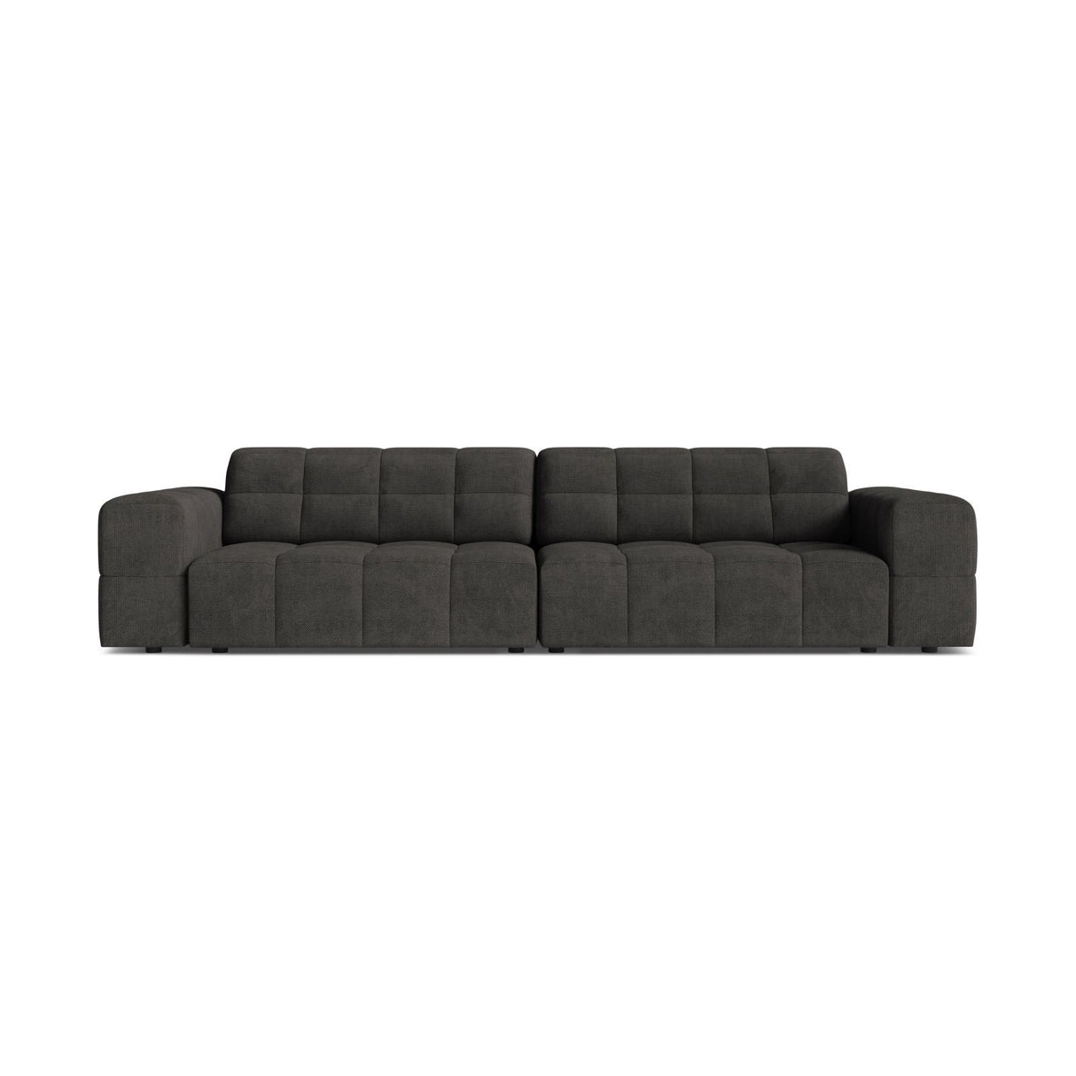 Chicago 4-Sitzer Sofa aus Chenille in Dunkelgrau (Eden 20 Graphite), 252x102 cm von Cosmopolitan Design – Bild 1