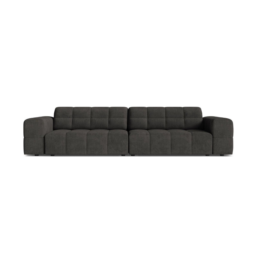 Chicago 4-Sitzer Sofa aus Chenille in Dunkelgrau (Eden 20 Graphite), 252x102 cm von Cosmopolitan Design – Bild 1