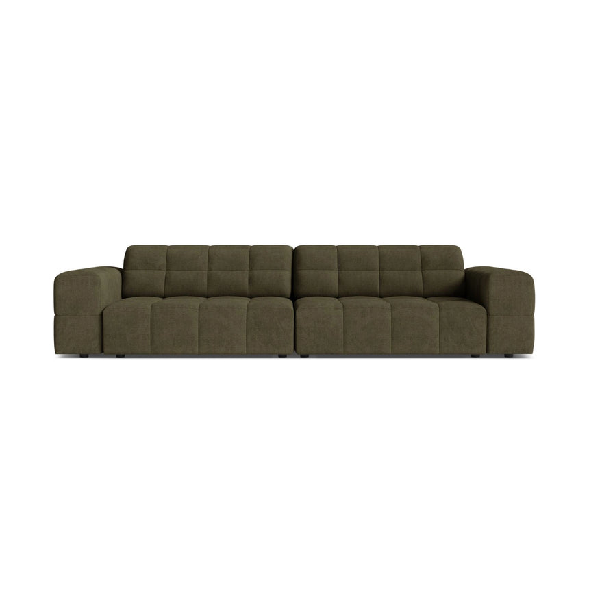 Chicago 4-Sitzer Sofa aus Chenille in Grün (Eden 12 Olive), 252x102 cm von Cosmopolitan Design – Bild 1