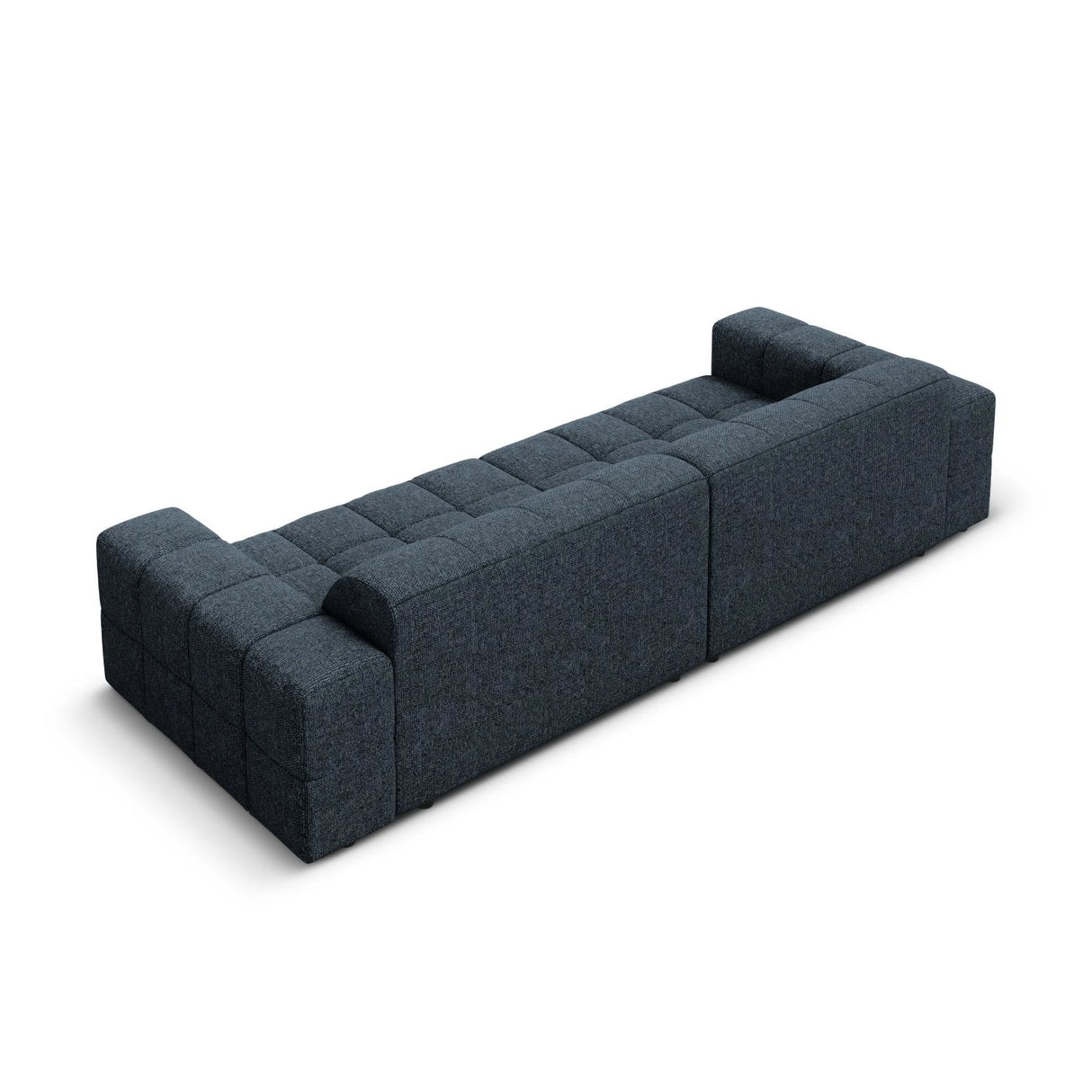 Chicago 4-Sitzer Sofa aus Chenille in Königsblau (Haga 86), 244x102x70 cm von Cosmopolitan Design – Bild 5