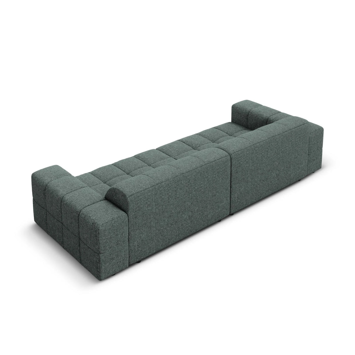 Chicago 4-Sitzer Sofa aus Chenille in Petrol (Haga 78), 244x102x70 cm von Cosmopolitan Design – Bild 5