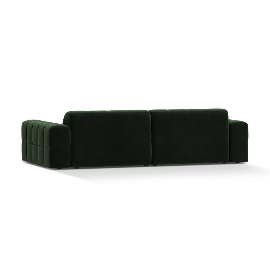 Chicago 4-Sitzer Sofa aus Samt in Flaschengrün (Venus 2940), 252x102 cm von Cosmopolitan Design – Bild 4