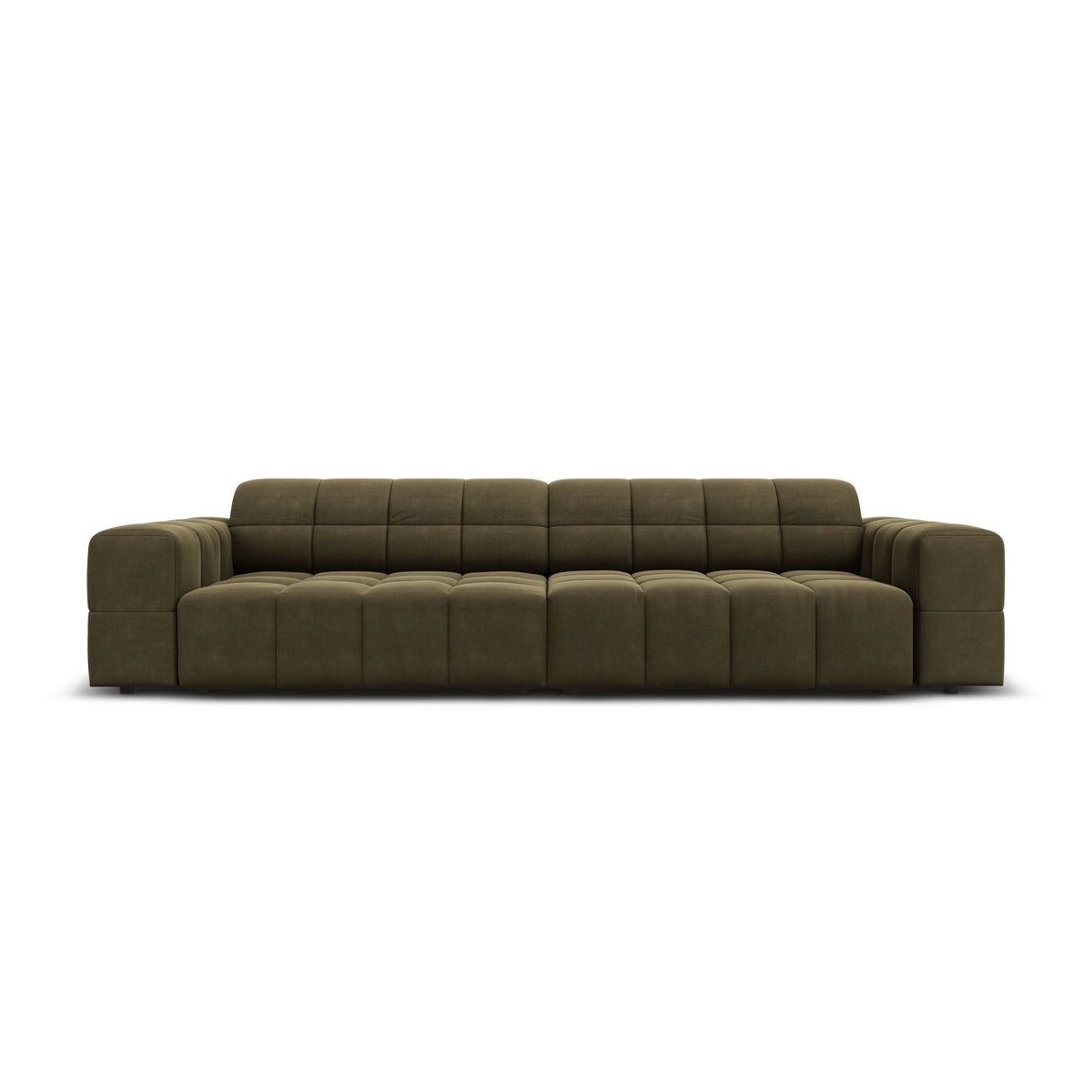 Chicago 4-Sitzer Sofa aus Samt in Grün (Bluvel 77), 244x102x70 cm von Cosmopolitan Design – Bild 1