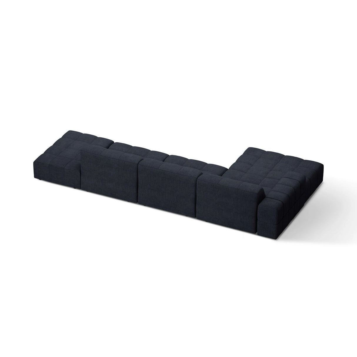 Chicago 5-Sitzer Ecksofa, Linke Seite, aus Chenille in Marineblau (Eden 16 Deep Blue), 348x167 cm von Cosmopolitan Design – Bild 4