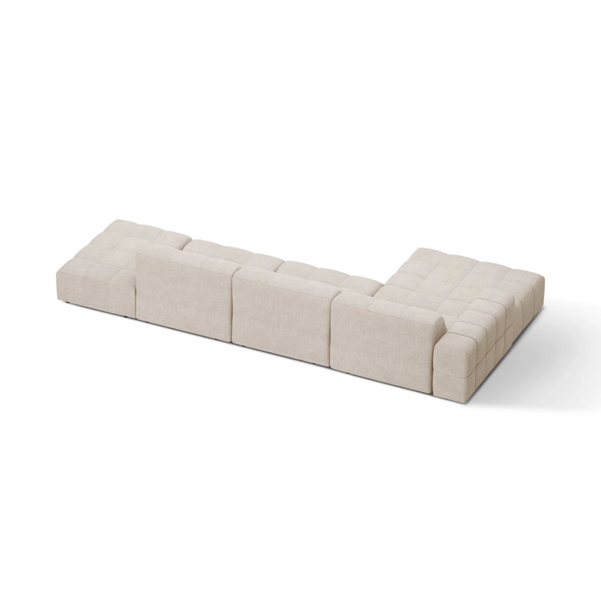 Chicago 5-Sitzer Ecksofa, Linke Seite, aus Samt oder Chenille, 348x167 cm von Cosmopolitan Design – Bild 4