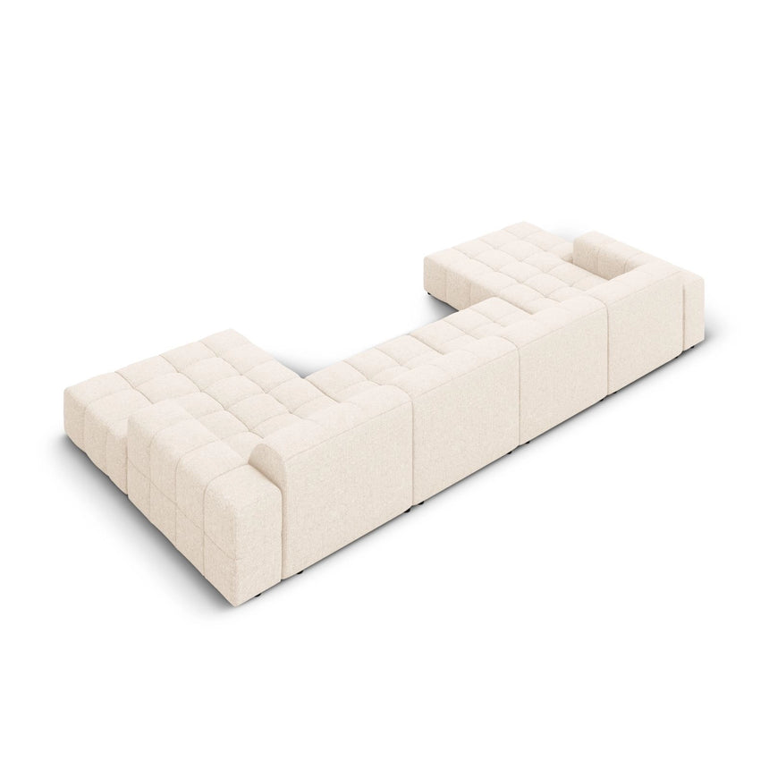 Chicago 6-Sitzer Panorama Sofa aus Samt oder Chenille, 364x166x70 cm von Cosmopolitan Design – Bild 4