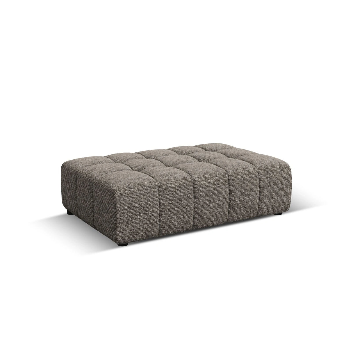 Chicago Pouf aus Chenille in Grau (Haga 16), 102x80x40 cm von Cosmopolitan Design – Bild 4